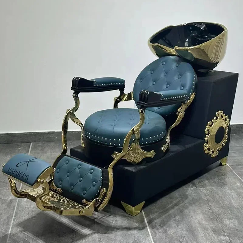 

Sitting shampoo bed Export hairdressing large chair Foreign trade shampoo bed Special for hair salon