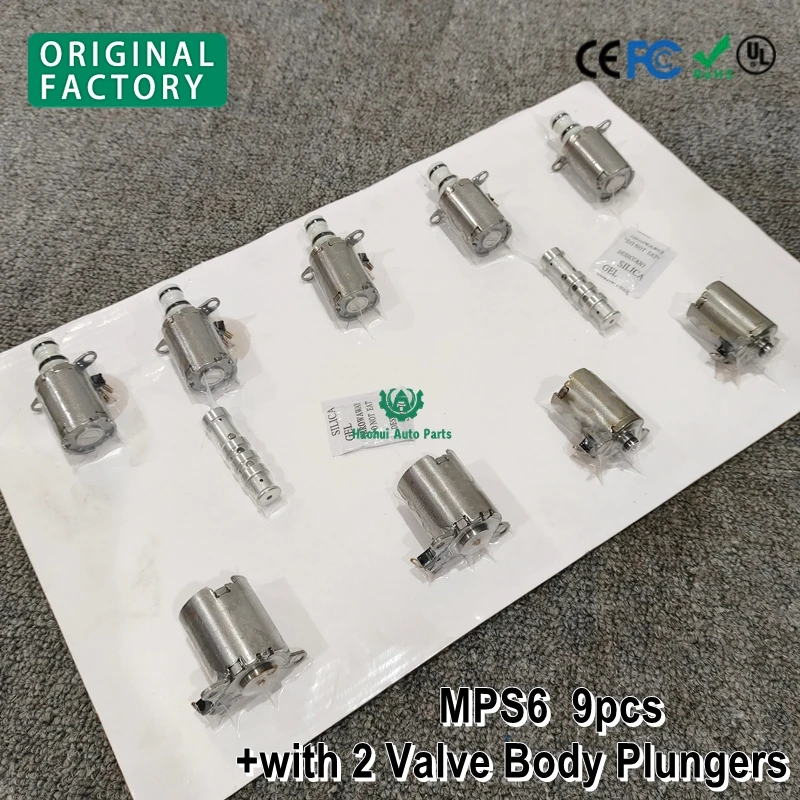 Original New MPS6 6DCT450 SPS6 6DCT470 Solenoids with 2 Valve Body Plungers For Volvo Ford Mondeo Dodge Land Rover 6-Speed