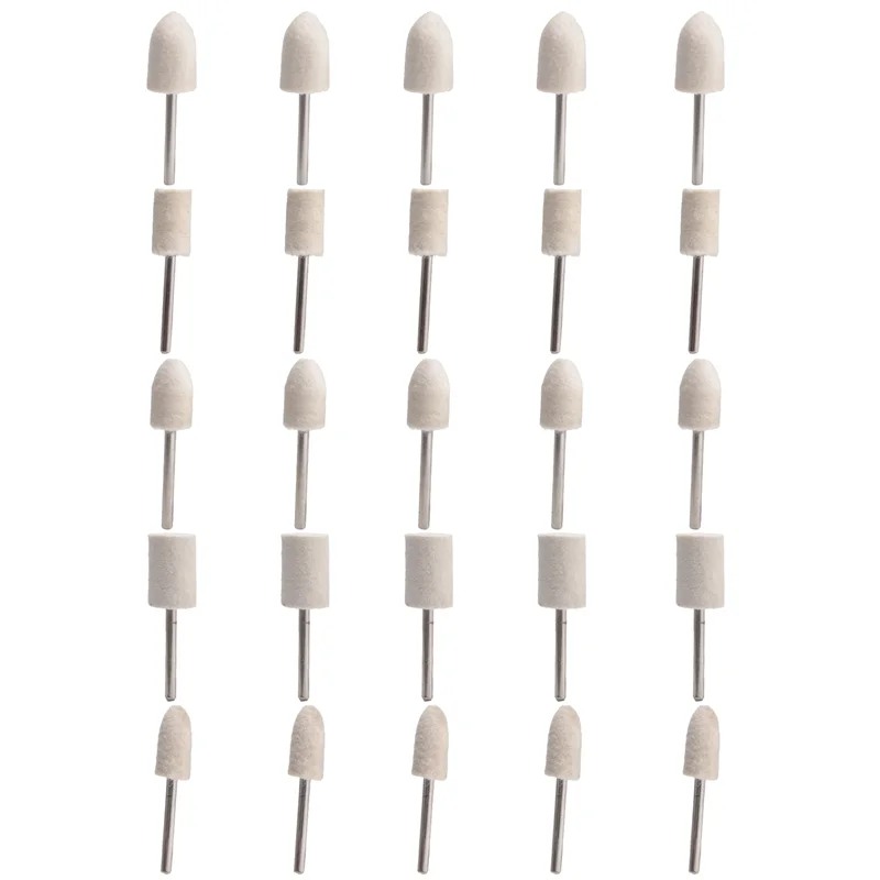 

Набор GYTB-25 шт., 1/8-дюймовые войлочные полировальные точки, искусственная шерсть для вращающегося инструмента