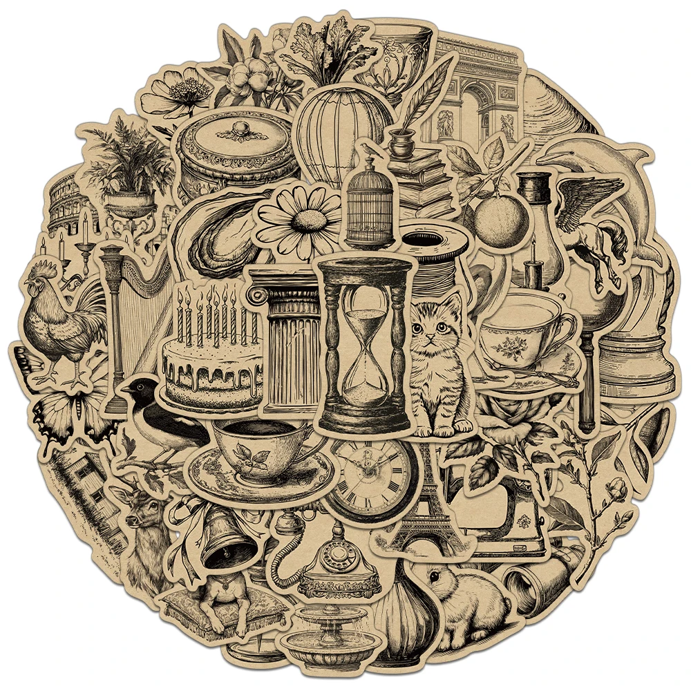 50PCS Creative Retr…