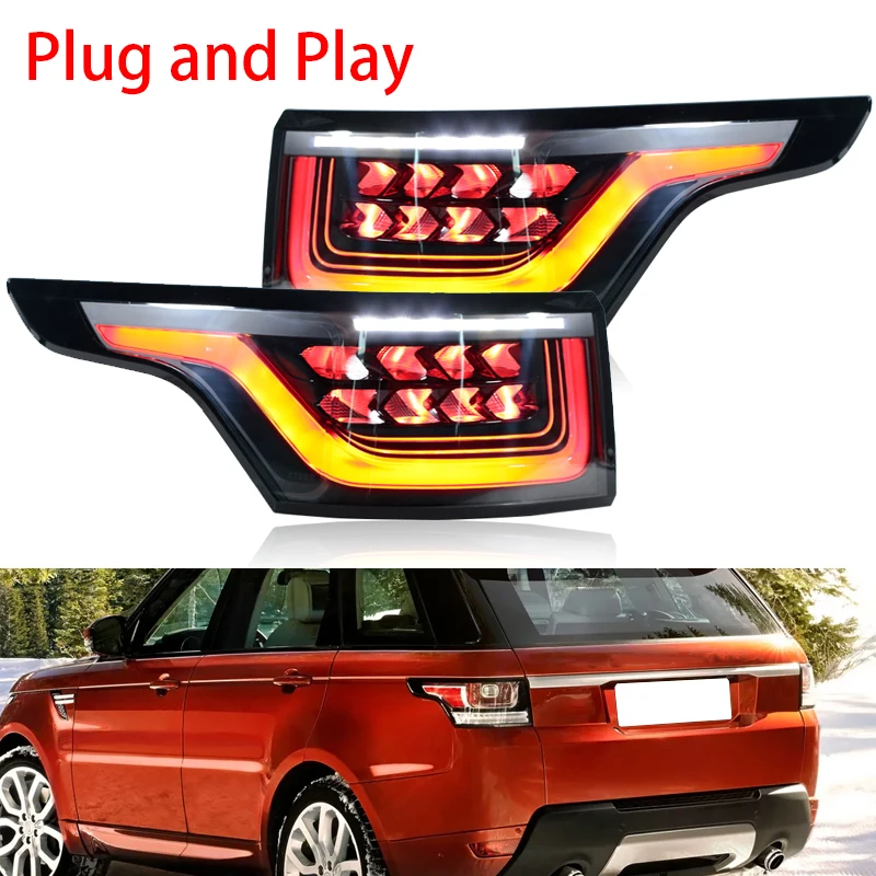 

New Upgraded LED Rear Tail Light For Land Rover Range Rover Sport 2014 2015 2016 2017 Plug and Play Taillight Car Accessories