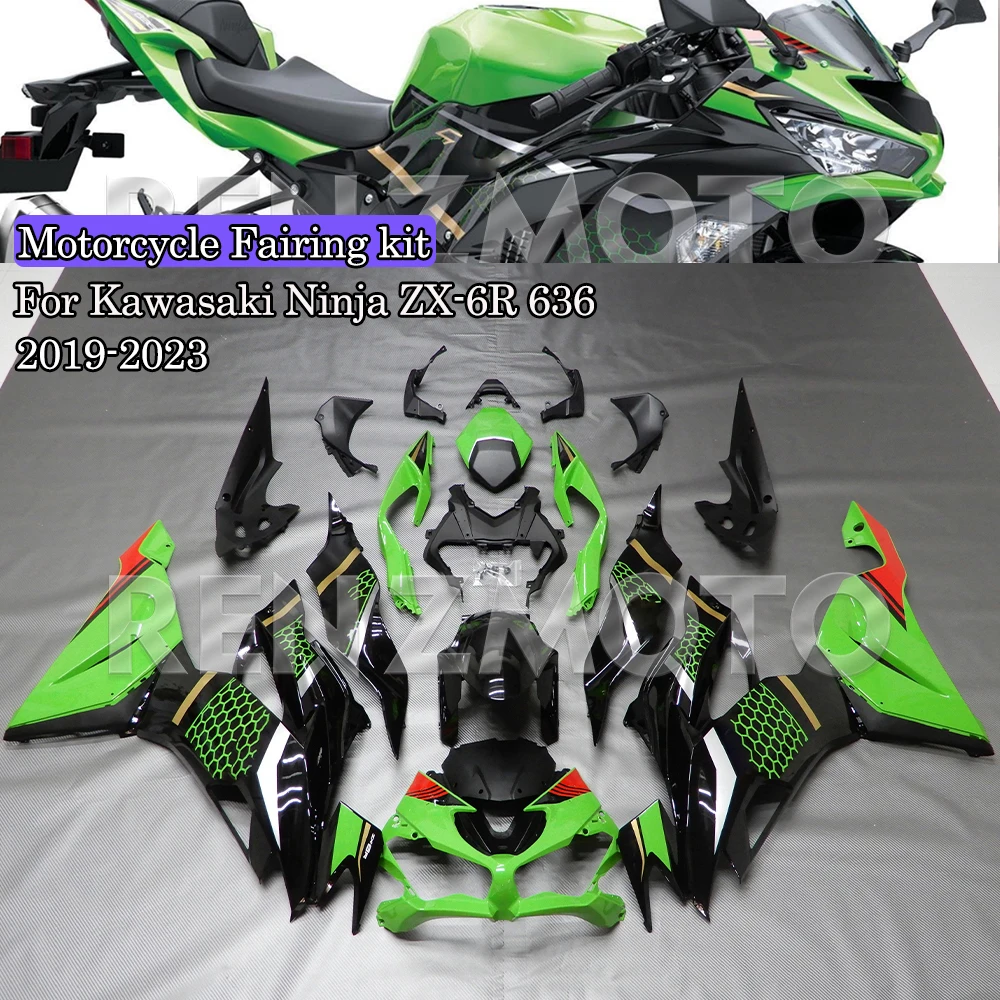

Комплект пластиковых обтекателей для мотоцикла Kawasaki Ninja ZX-6R 636 2019-2023, аксессуары, ABS-пластик, литье под давлением, обвес ZX6R 2022 2023