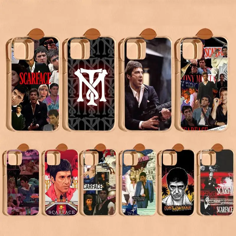 Scarface 1983 film Al Pacino movie Phone Case for iPhone 8 7 6 6S Plus X SE 2020 XR XS 14 11 12 13 Mini Pro Max Mobile Case