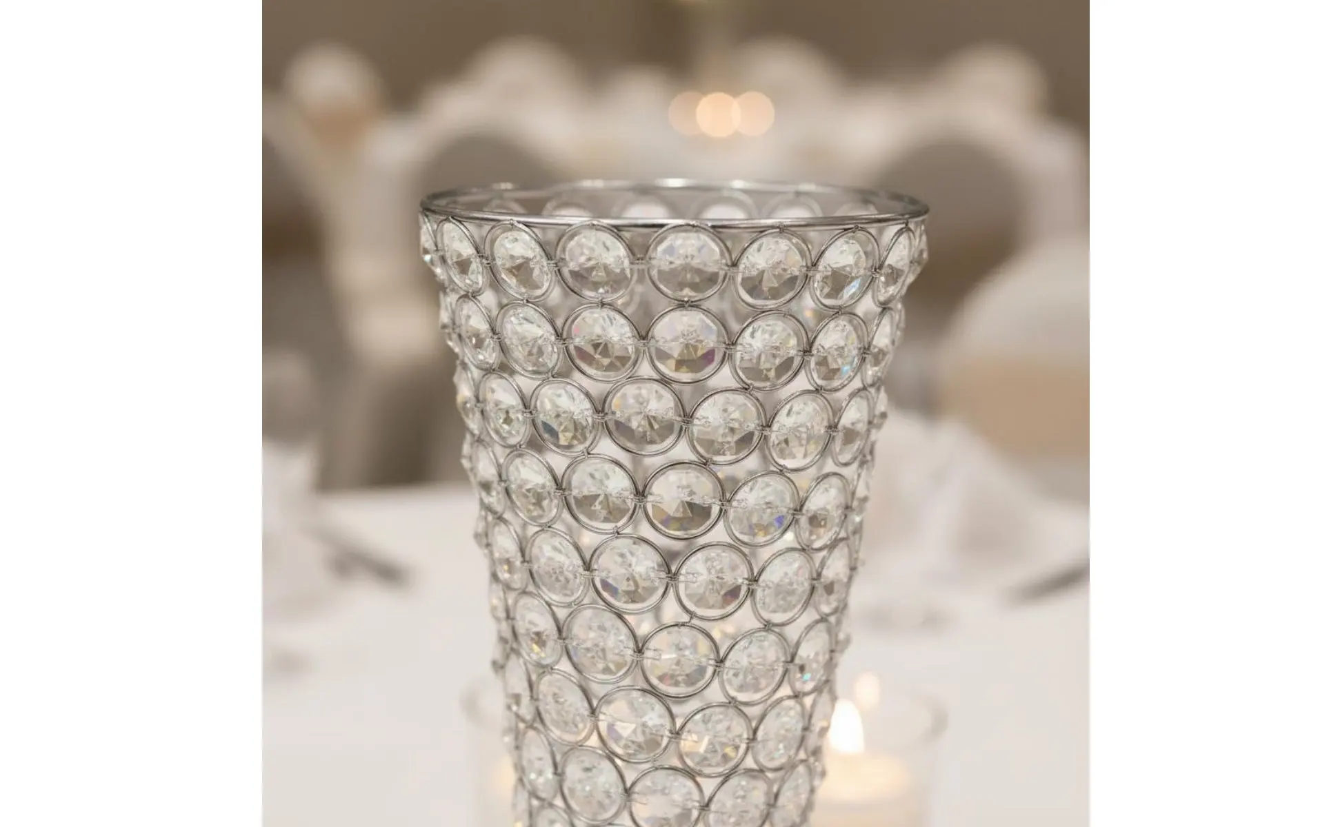 Crystal Vase Centerpiece Elegant Wedding Centerpiece Vase Crystal Flower Stand Easy to Clean Event Decor for Reception
