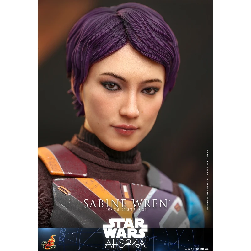 Em estoque hottoys tms111 star wars ahsoka sabine wren 1/6 animação figura de ação brinquedo presente modelo coleção hobby