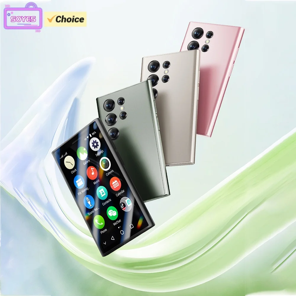 SOYES XS24 PRO 3G هاتف ذكي أنيق 3.0 بوصة رباعي النواة MTK 2GB RAM 16GB ROM ثنائي الشريحة 5MP كاميرا تعمل باللمس هاتف محمول صغير