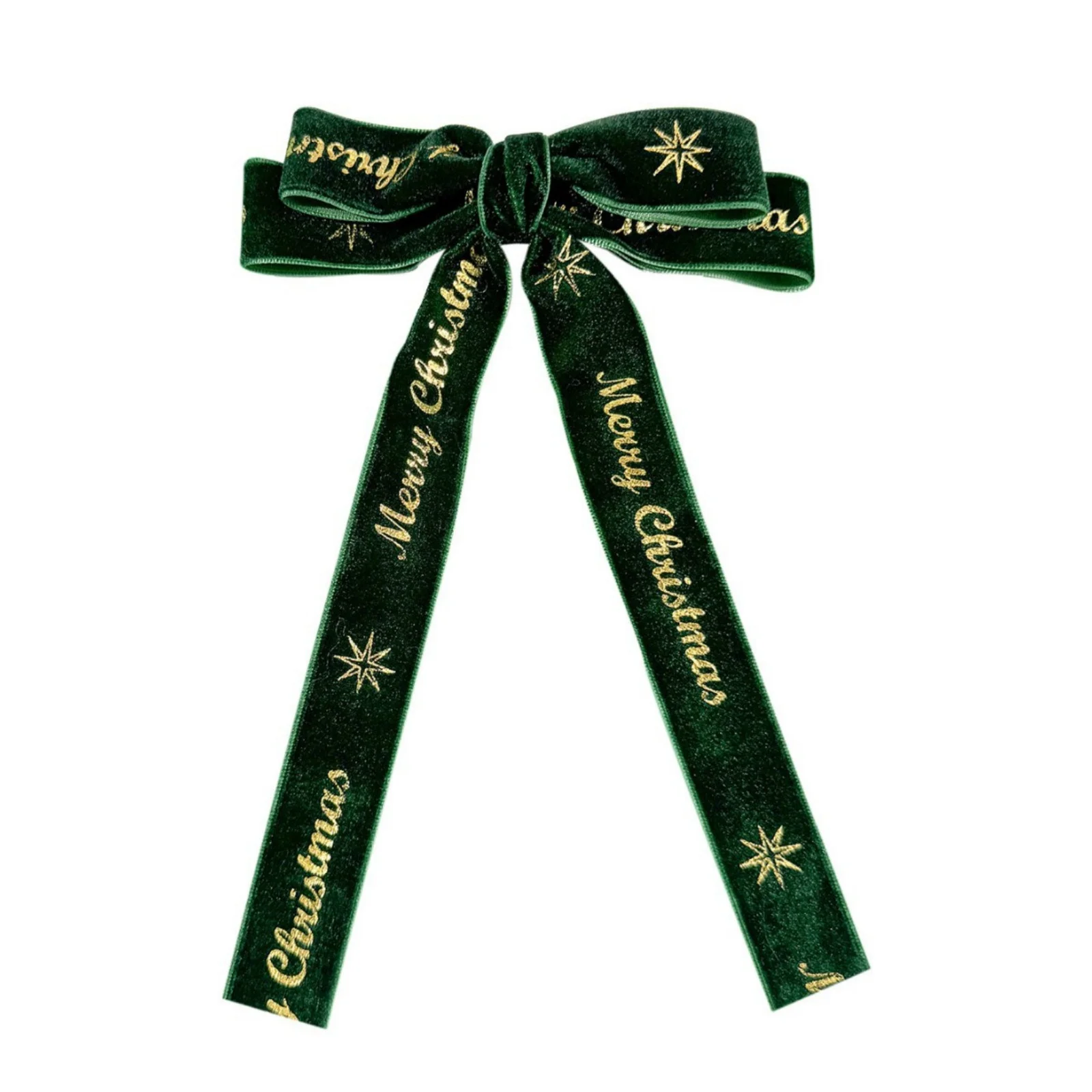 قطعة واحدة من مشابك شعر القوس المخملي لعيد الميلاد: أحمر وأخضر احتفالي، مطبوعة "عيد ميلاد سعيد"، إكسسوارات شعر لطيفة لحفلات العطلات #6