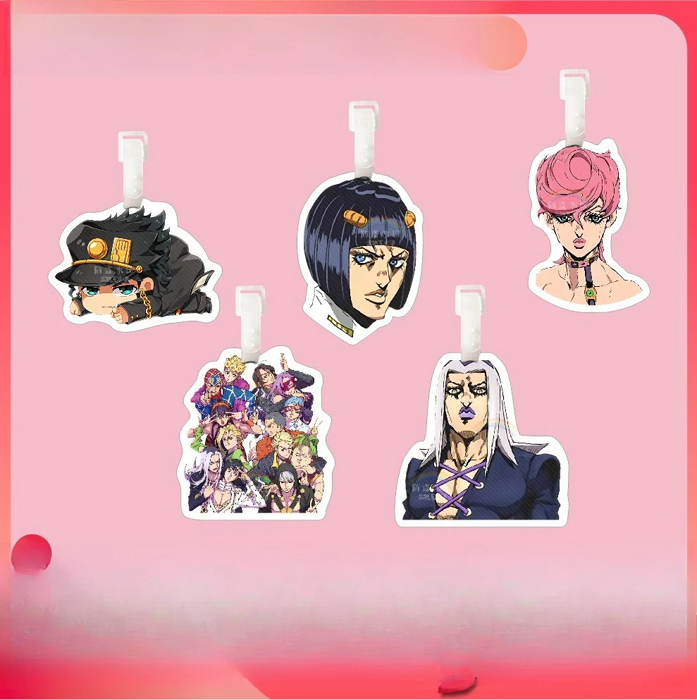 

JOJO's Bizarre Adventure Luggage Tag Backpack Keychain Tags Around Chengtaro Dio Yoshiyoshi Y2k Fashion Toys Personalized Gifts