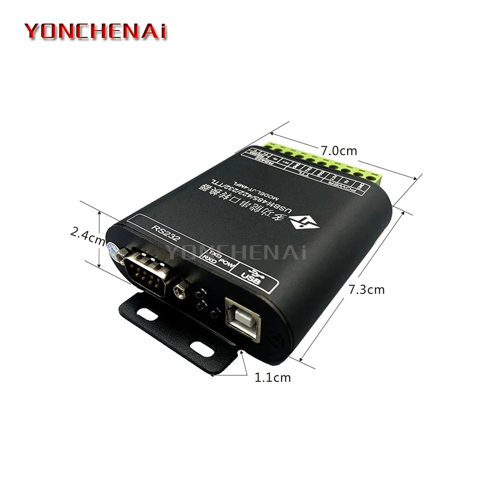 High-speed isolated usb to 485 422 232 TTL baud rate up to 12Mbps industrial-grade serial port converter