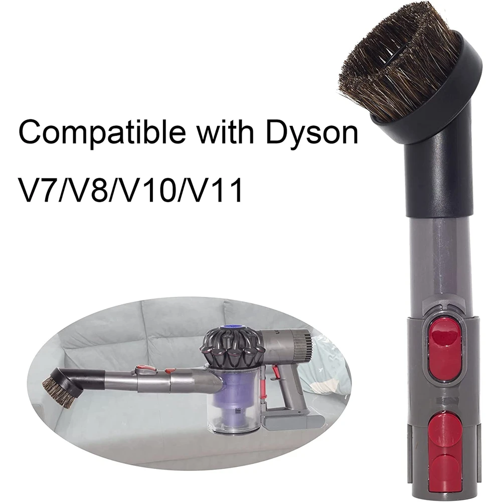 Horse Hair 1.25 inch Vacuum Brush Attachment Hose Adapter for Dyson V15 V11 V10 V8 V7 V6 Vacuum Cleaner