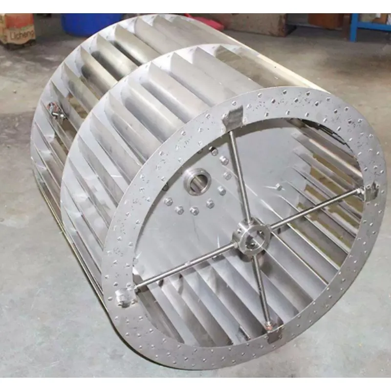Double Inlet Impeller Cabinet Fan Wheel Centrifugal Blower Replacement Spare Parts for Ventilation Equipment