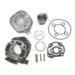 70cc 47mm Big Bore Cylinder Kit Head For Yamaha SR50 MBK Aerox Naked II Jog RR 2T LC Scooter Engine Parts Car Accessories