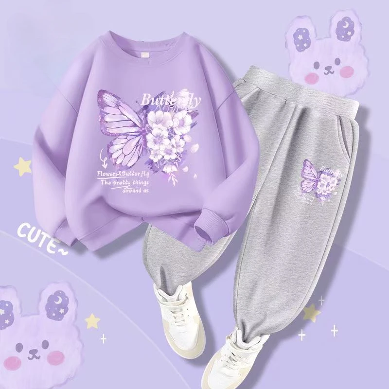 Autumn Baby Boy Clothes Fashion Printed T-shirts and Pants 2 Pieces Set Children Girls Casual Top Bottom Outfits Tracksuits
