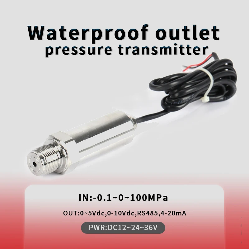 4-20ma 0.2%fs High Accuracy Waterproof IP68 Pressure Sensor Piezo Truck Generator Oil Pressure Measuring Instrument Transmitter