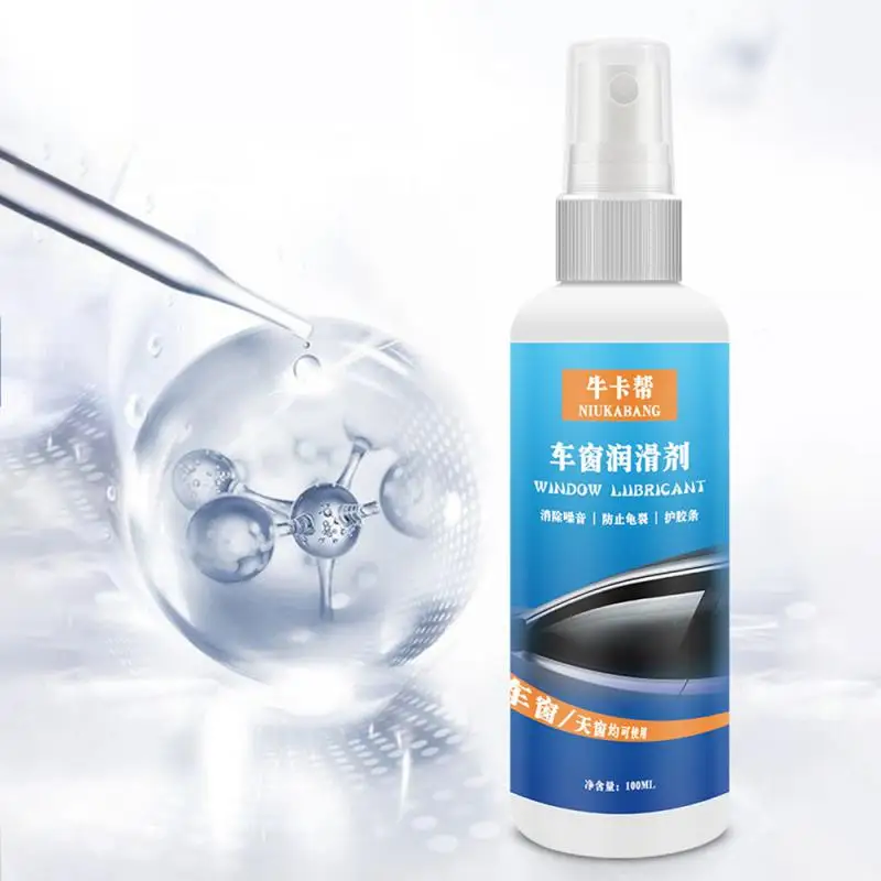 100ML Car Silicone Lubricant Auto Rubber Surfaces Restoration Lubrication Multi Purposes Silicone Spray To Lift Freely Eliminate