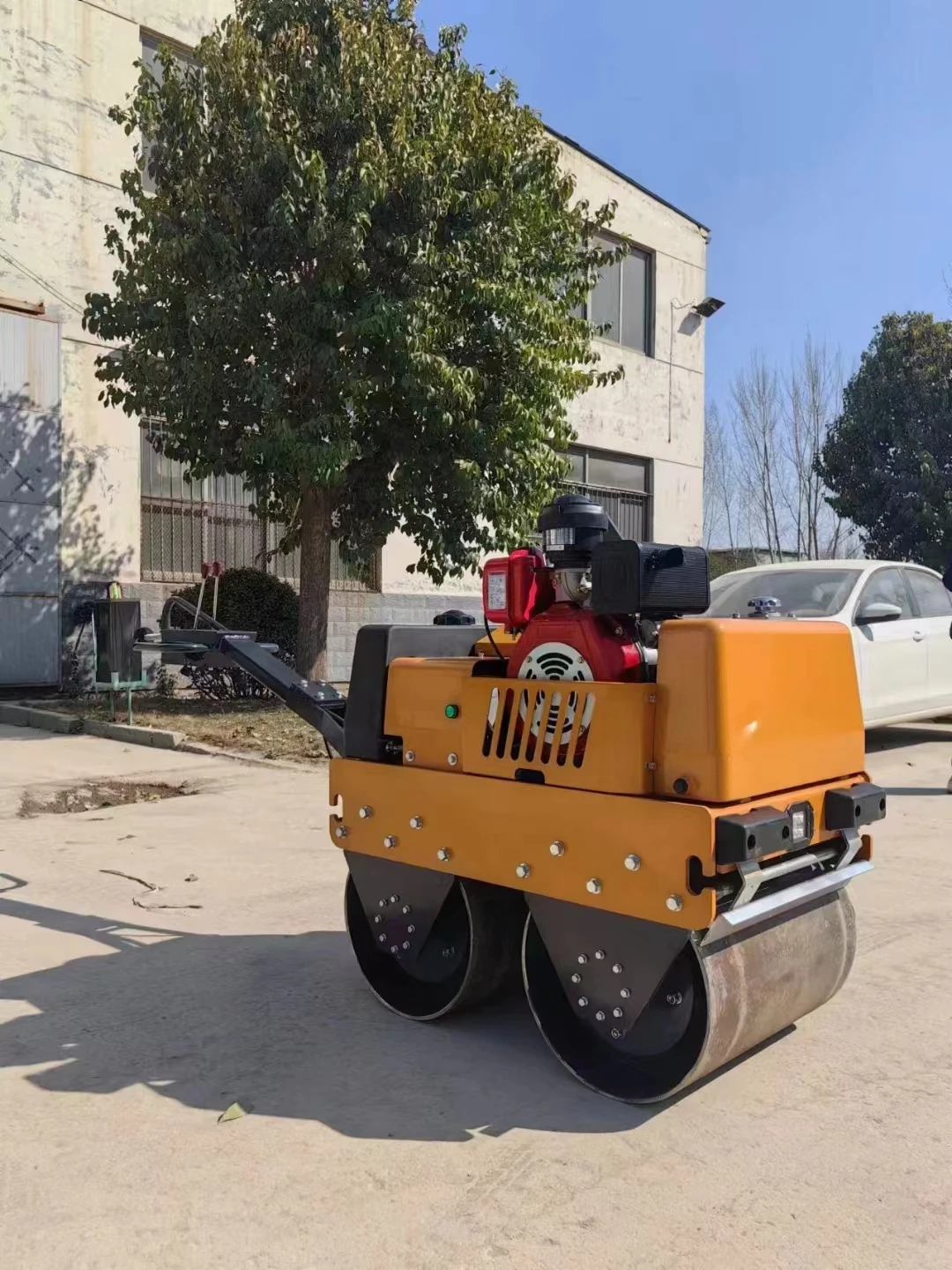 

Walking Behind Double Drum Soil Asphalt Road Roller Compactor Machine Hand Small Compactor Roller