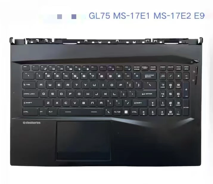 zqq Upper Case Palmrest C‑Cover For MSI GE75 GL75 Raider 9SG 9SF 9SE 9SD MS‑17E2 With RGB Keyboard