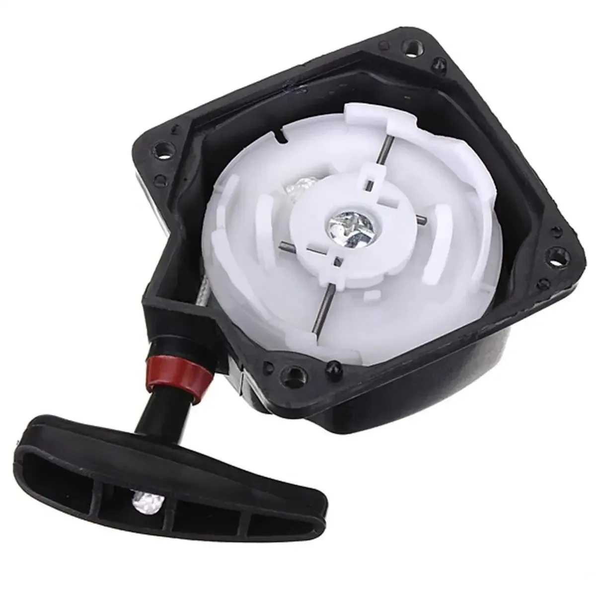 Universal Pull Start Recoil Kit Easy Install Black Replacement Part for Strimmer Lawn Mower Brush Cutter