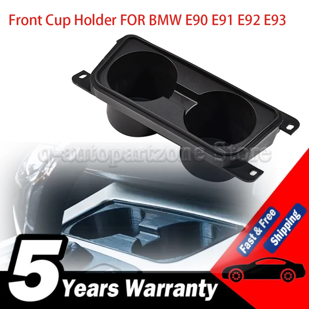 

For BMW E90 E91 E92 E93 Center Console Front Cup Holder Console Double Hole Cup Holder Car Cup Holder Car Accessories