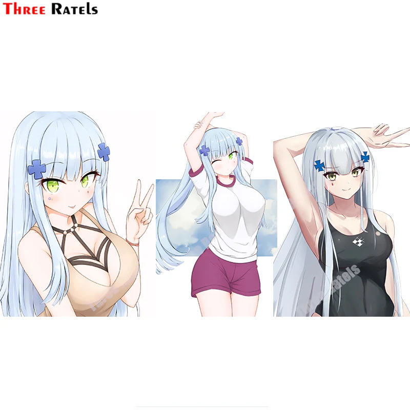 Три Ratels A777 Hk416 девочки на линию спереди Милая аниме девушка для ноутбука чемодан автомобиль холодильник Сделай Сам Стайлинг виниловый домашний декор наклейка