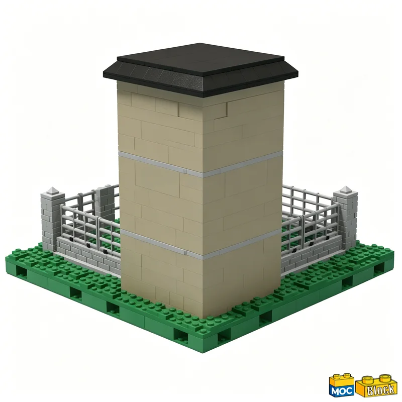 1324Pcs Italian-Style Station Modify Building Blocks Diy Educational Assembly Toy Modular City Power Station Christmas Xmas Gift