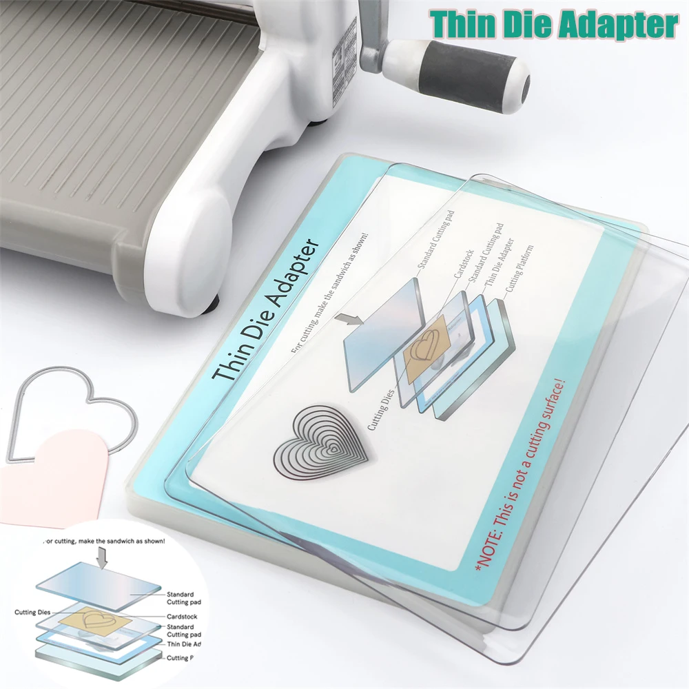 22,8x15,4 cm Cienki adapter matrycy do wycinarki PC Plastikowa standardowa podkładka adaptera Zastosowanie z platformą i podkładką tnącą Stwórz kanapkę