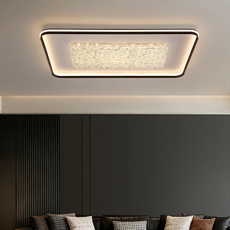 Led Chandelier Living Room Bedroom Modern Minimalist Ice Crack Ceiling Light 2026 New Household Indoor Decoration Lighting Lamps