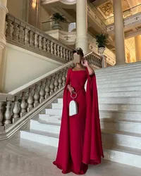 O Neck Dark Red Elegant Evening Dress Woman Long Womens Party Dresses Straight Simple Floor Lenght  Formal Dresses New  2024