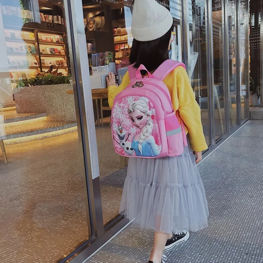 Disney Frozen 2 Elsa princesse dessin animé maternelle sac d'école mode enfants filles voyage Double épaule sac à dos enfant en bas âge bagages