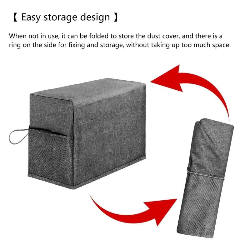 Y1UD Sewing Machine Cover with Storage Pocket Sewing Machine Dust Cover for Most Standard Sewing Machine Accessories