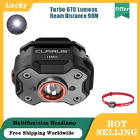 Klarus HM3 Multifunction Headlamp 670 Lumens USB-C Rechargeable/180°Free Adjustment LED Head Light for Hunting,Fishing,Camping