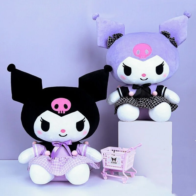 

Sanrio Милая Униформа горничной Kuromi Hellokitty плюшевые игрушки для девушек плюшевый брелок-подвеска Homdecor Мультяшные мягкие куклы