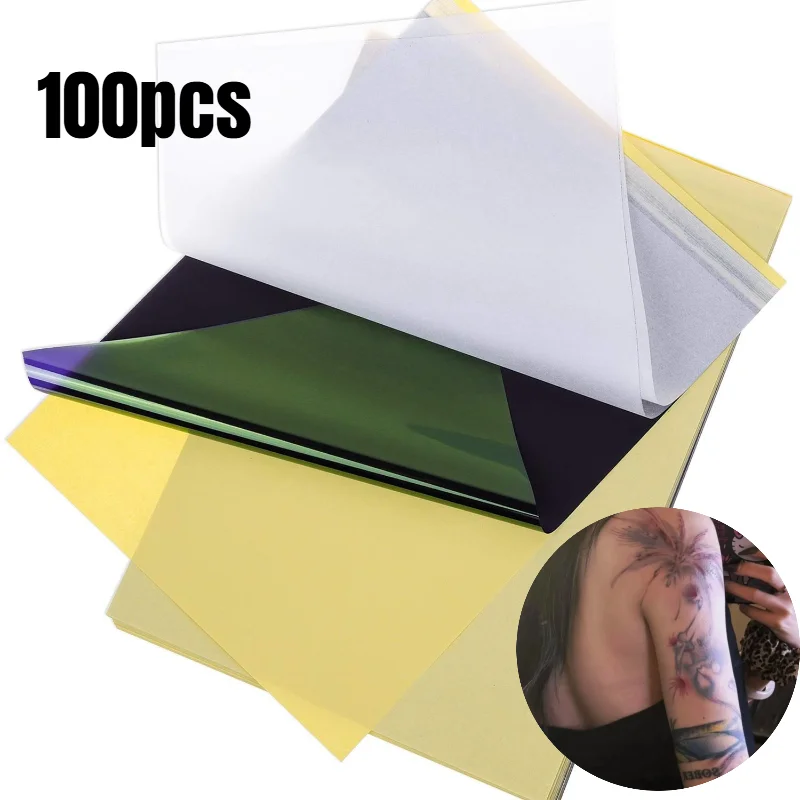 

SUANGL Tattoo Transfer Paper, 25 Sheets Stencil Transfer Paper for Tattooing, A4 Size
