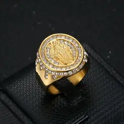 Vinatge Virgin Mary Ring For Women men with rhinestone Personality Religious Our Lady of Guadalupe Party Jewelry Gift