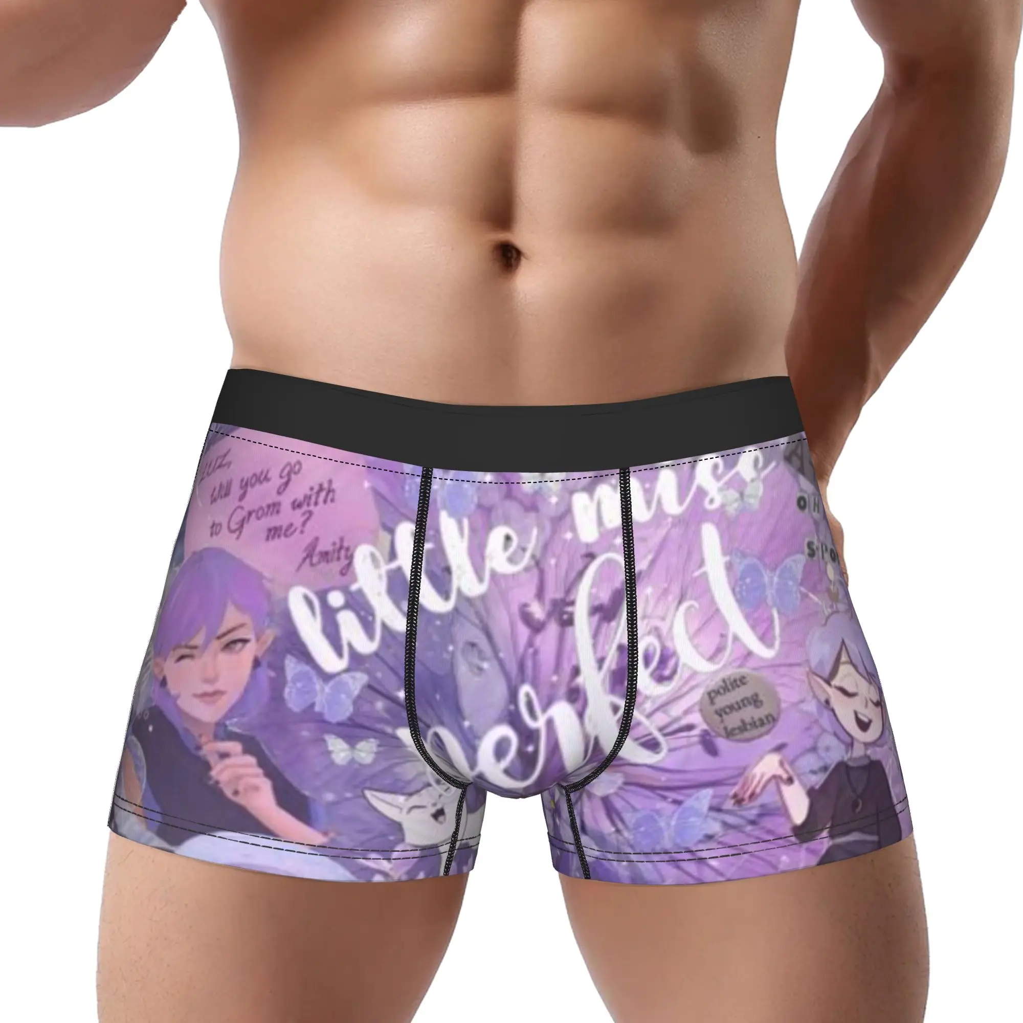 

Трусы Amity Blight The Owl House, дышащие трусики, мужское нижнее белье, вентилируемые шорты, трусы-боксеры