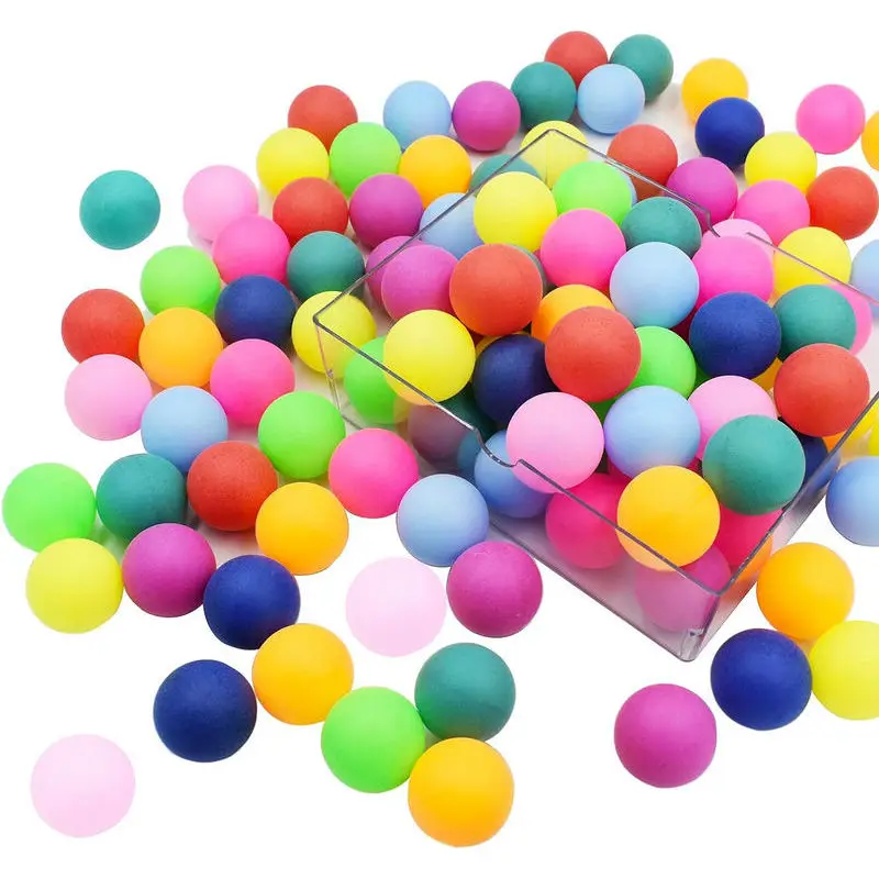 

10/50/100 PCS Ping Pong Balls Assorted Color Washable Plastic Table Tennis Ball 40mm Seamless Ping Pong Balls Bulk for DIY Games