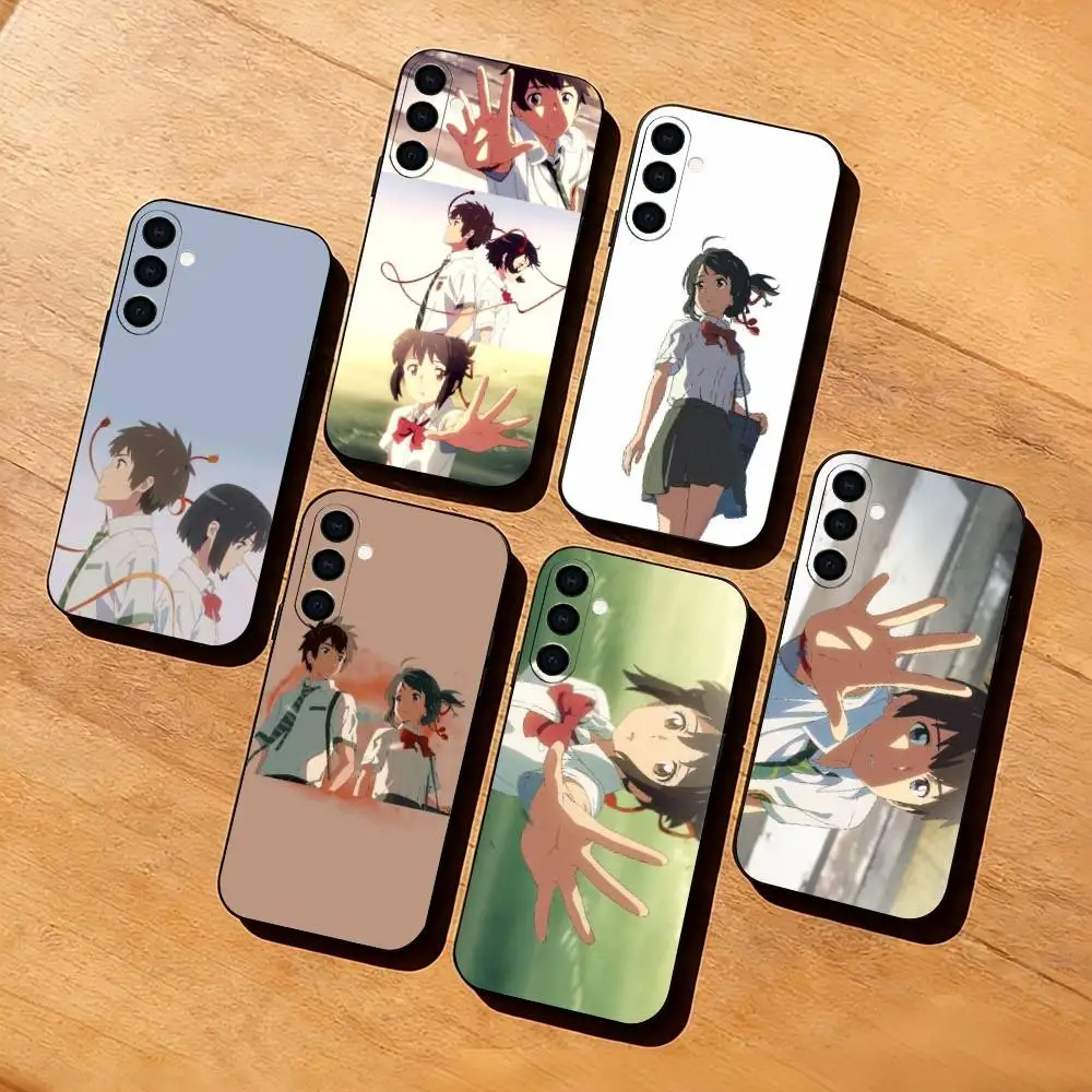 G-Good anime Y-Your N-Name Phone Case For Samsung Galaxy A73,A72,A71,A70,A53,A52,A51,Soft Silicone Black Cover