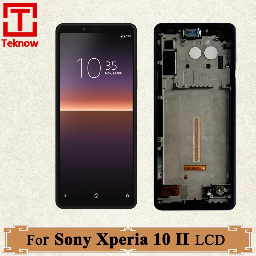 

6.0" OLED For Sony Xperia 10 II lcd XQ-AU51 XQ-AU52 LCD Display Touch Digitizer Screen Assembly For Sony X10 II LCD Replacement