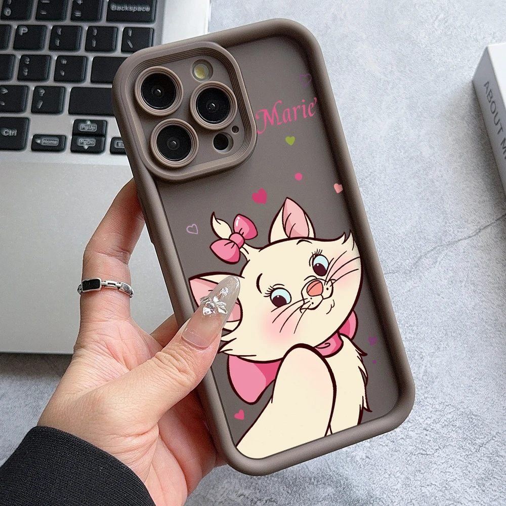 Disney Marie Cat Phone Case for Oppo Reno 12 11 10 8 7 6 5 4 3 2 Reno12 Reno11 Reno10 Reno8 T Z F Pro Plus 4G 5G Ladder Cover