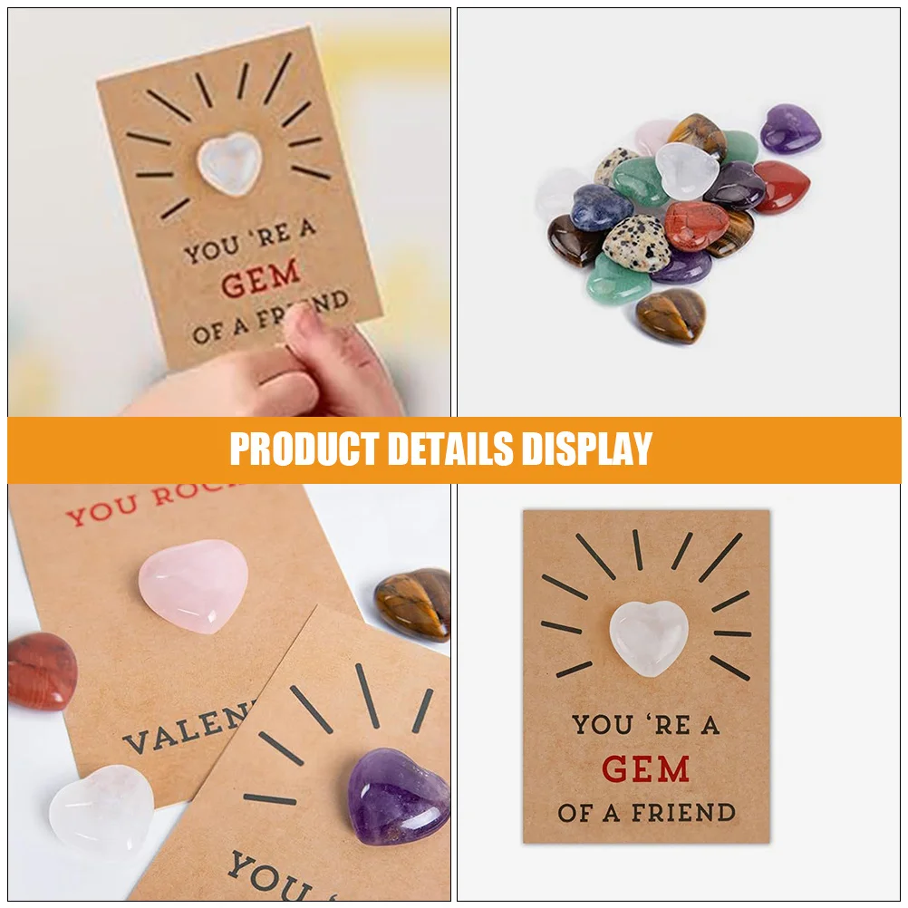 

Карточки на день Святого Валентина, набор кристаллов в форме сердца, подарочные карты на день Святого Валентина для классной комнаты, вечерние подарочные карты для дошкольников и начальной школы