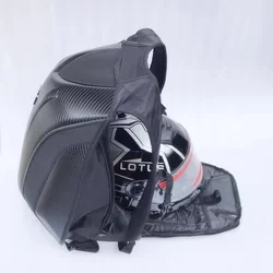 30-48L Carbon Fiber Hard Shell Motorcycle Backpack Bags Moto Racing Knight Storage Travel Computer Bag Full Face Helmet og1