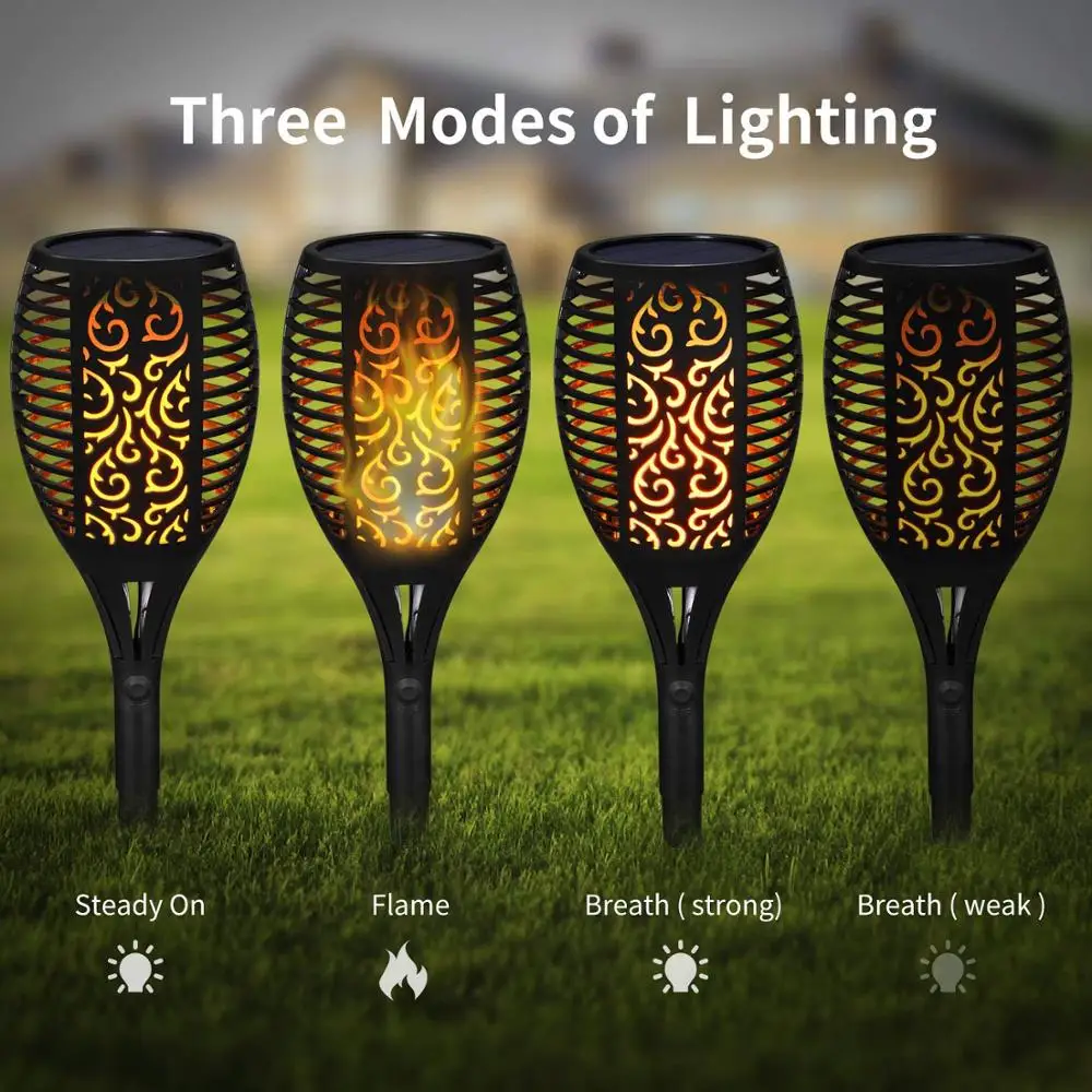 

Solar Led Flame Flickering Garden Lamp Torch Light IP65 Waterproof Outdoor Spotlights Landscape Leds Pathway Garden Decor Lamp