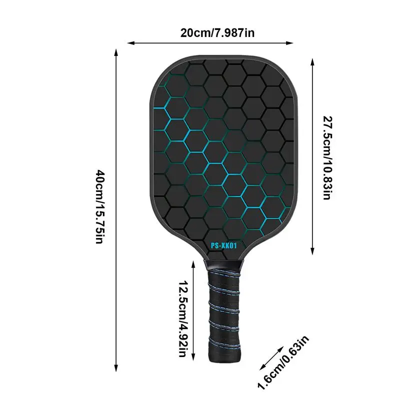 Pickle Ball Paddle Set van 2 Pro Racket Sets Paddle Ball Rackets Glasvezel Pickle Ball Peddels 4 Pickle Balls Hofuitrusting