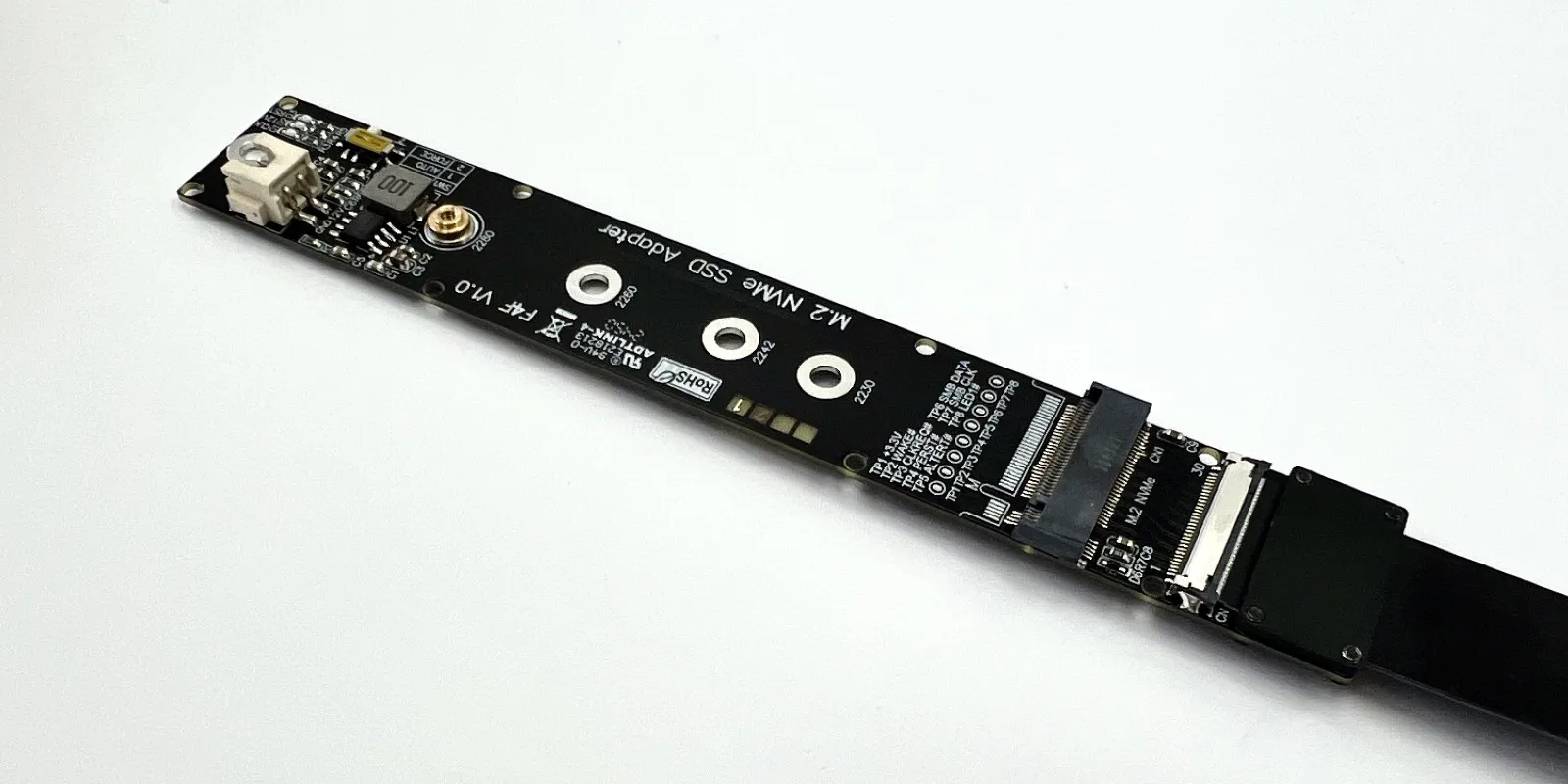 F44SF F44AB Für M.2 NVMe SSD FFC Verlängerung Kabel Solid State Drive Riser Karte GEN5 für M.2 NVMe schlüssel M zu PCI Express 5,0 X4 PCIE – Detail 17