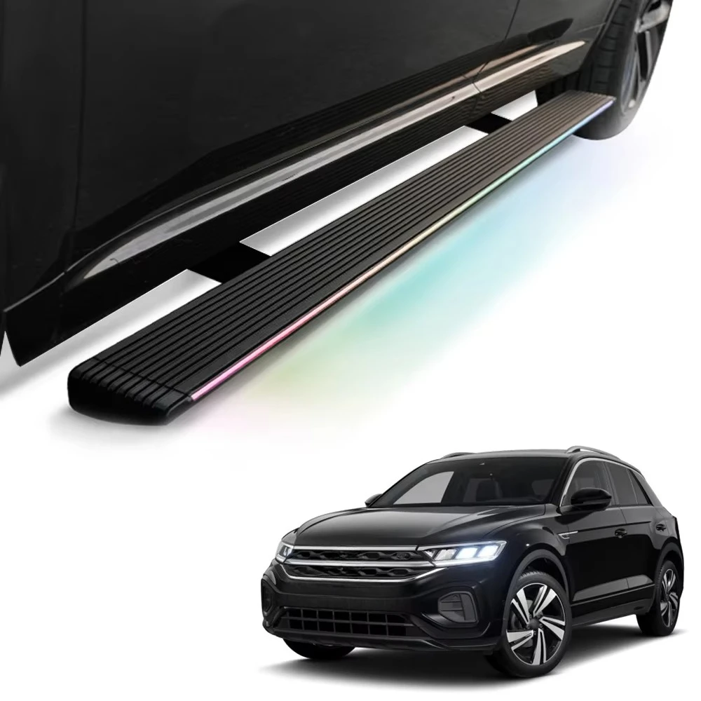 2024 T-ROC Electric Side Step Power Running Boards for Tiguan Vilraon Teramont CARAVELLE Car Auto Pedal