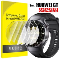 1-5Pcs Tempered Glass for Huawei Watch GT 6 5 4 3 2 41mm 46mm Screen Protector Anti-scratch Glass Protective Film for GT6 Pro