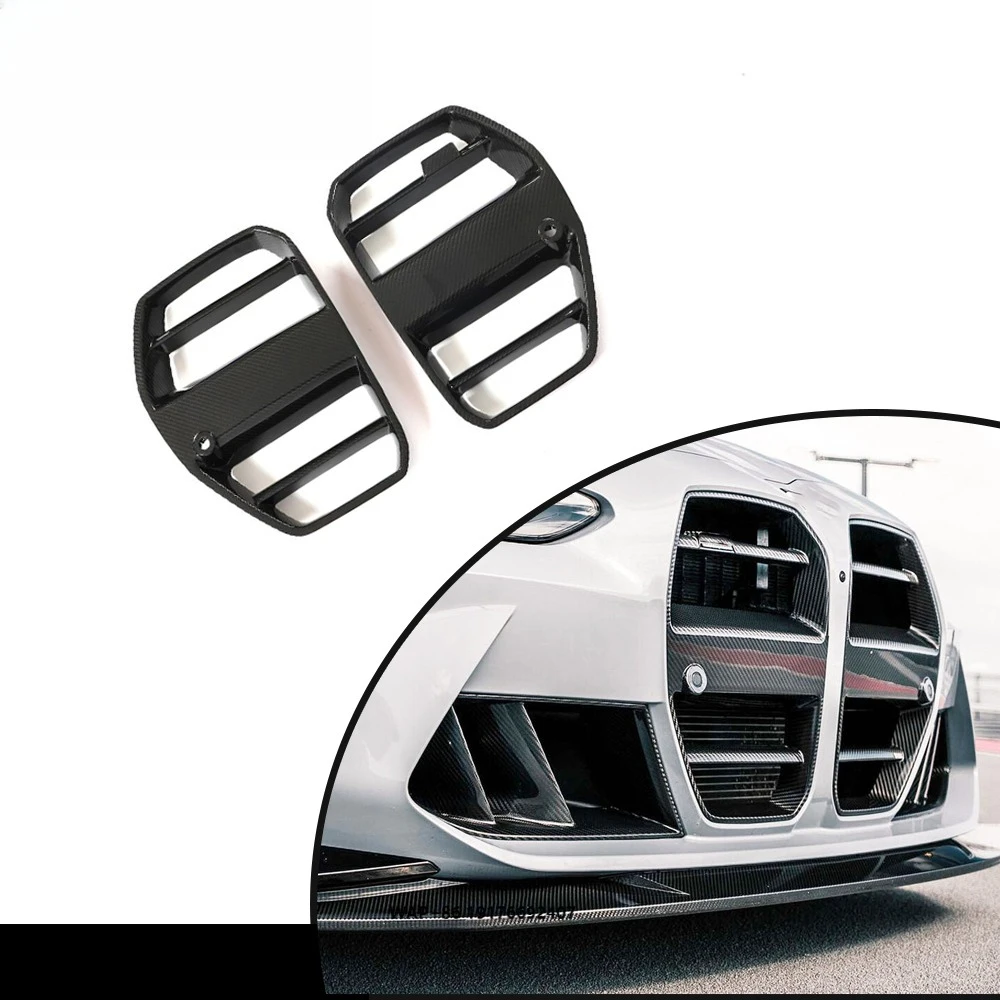 

FOR 2021-2024 forBMW M3 G80 M4 G82 G83 REAL CARBON FIBER V STYLE Front Kidney Grille