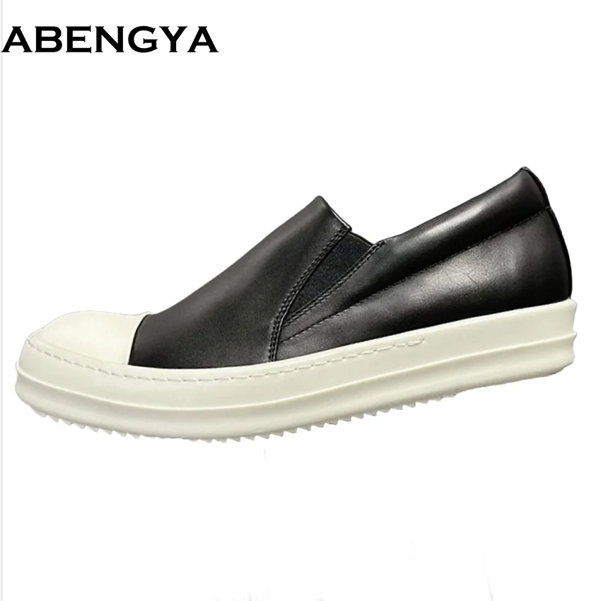 

Лоферы из натуральной кожи для влюбленных, мужские и женские повседневные туфли на плоской подошве, универсальные одинарные туфли без шнуровки, мужские балетки на плоской подошве для женщин