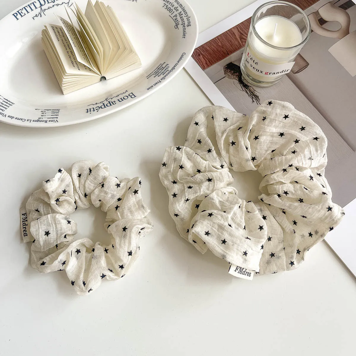 

Star Scrunchies Elastic Hair Band Fashion Hair Rope Elastic Headband Ponytail Holder Rubber Band Girl Hair Accessories Headdress