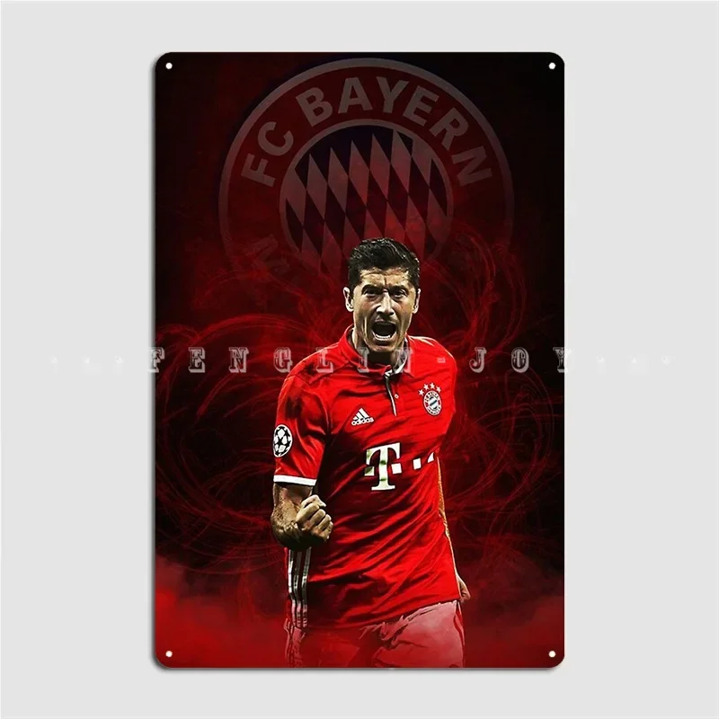 Lewandowski Wallpaper Metal Plaque Poster Cinema Garage Home Personalized Plates Tin Sign Posters